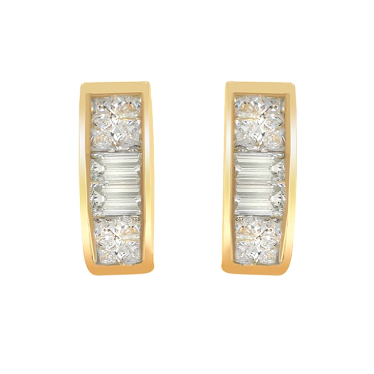 14k Yellow Gold 1/4ctw Diamond Earrings