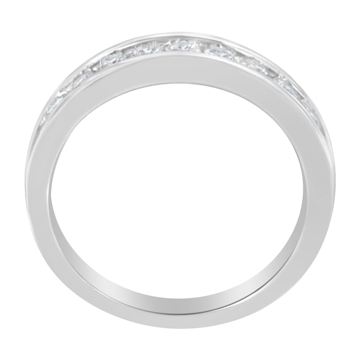 18K White Gold Round-Cut Diamond Ring (1/2ctw, H-I Color, SI2-I1 Clarity)