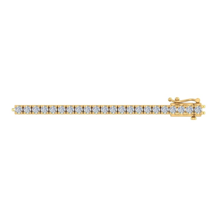 FINEROCK 4 Carat Diamond Tennis Bracelet in 10K Yellow Gold - IGI
Certified (7 Inch)