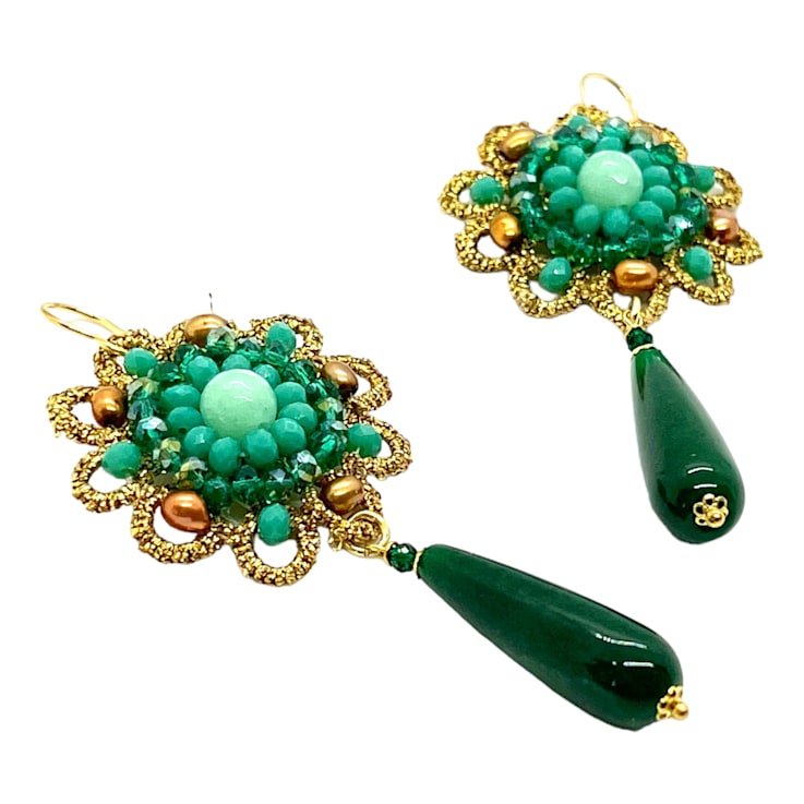 Dahlia Agate Earrings
