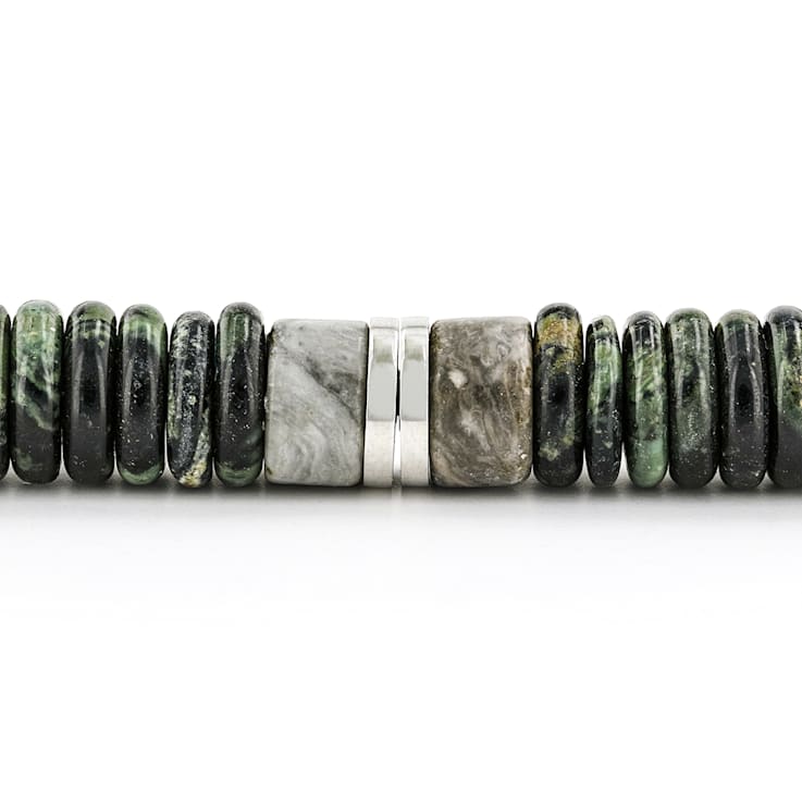 Stainless Steel and Emperor Stone Bracelet
