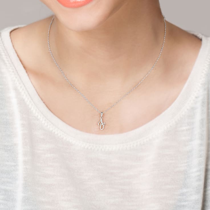 Diamond alphabet pendant best sale