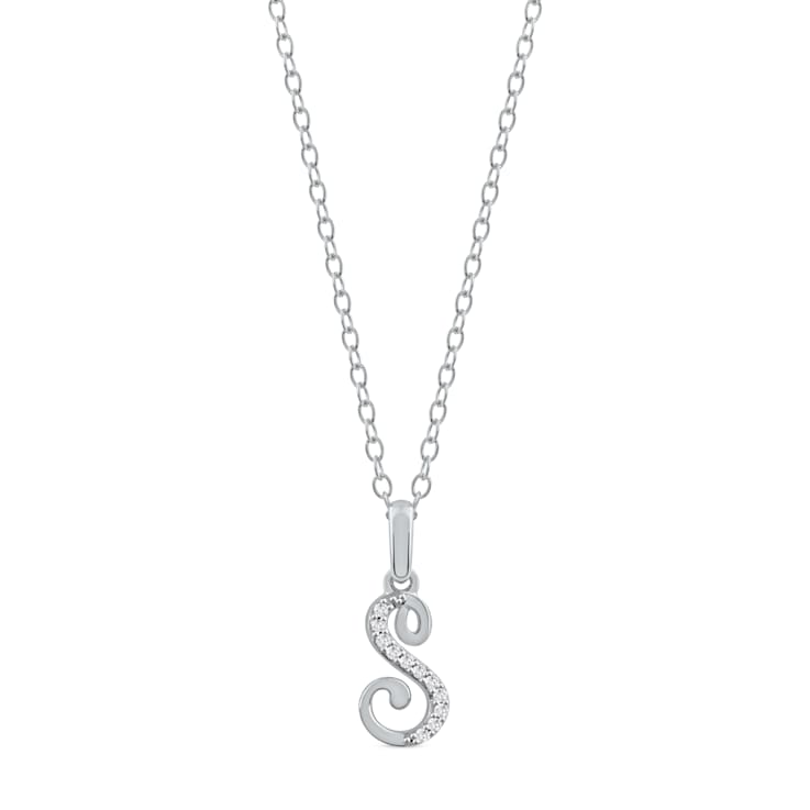 INITIAL NECKLACE SILVER – Sugar Bean Jewelry