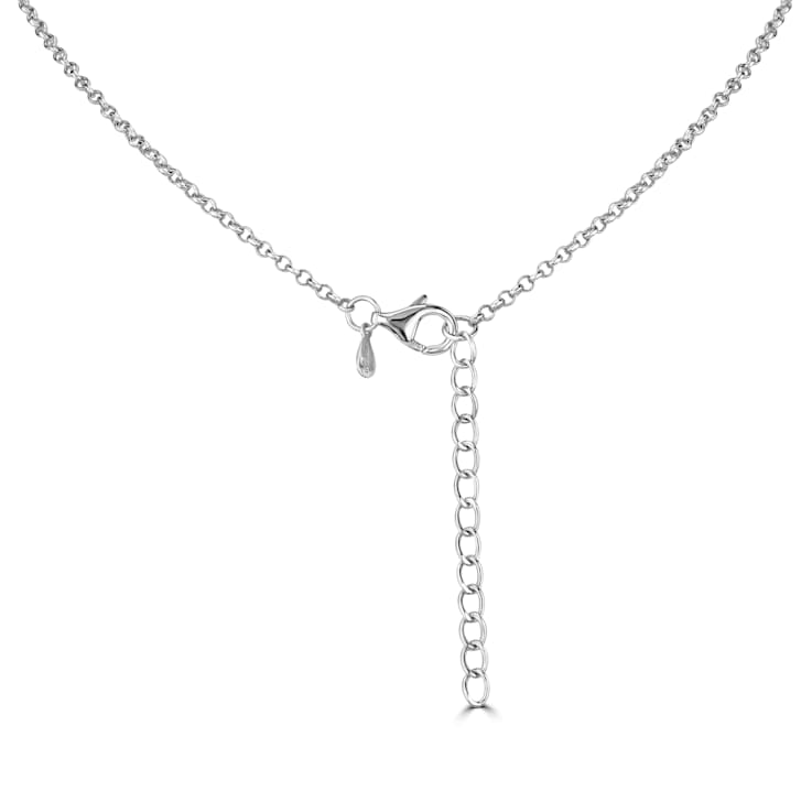 GEMistry Fancy Cabochon Gemstone Pendant Necklace in Sterling Silver