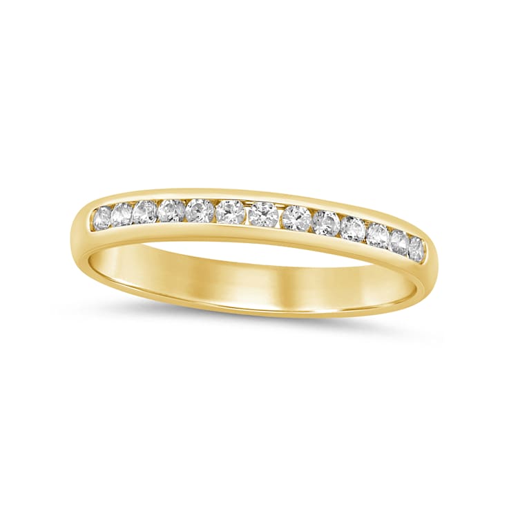 14K Gold Diamond Channel Set Ring .25ctw