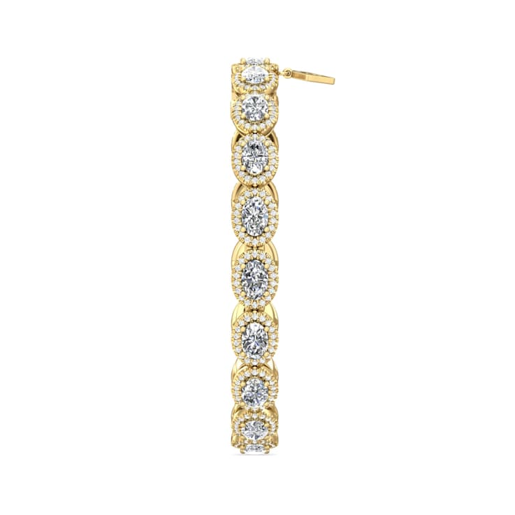 18K Yellow Gold Lab Grown Diamond Bracelet