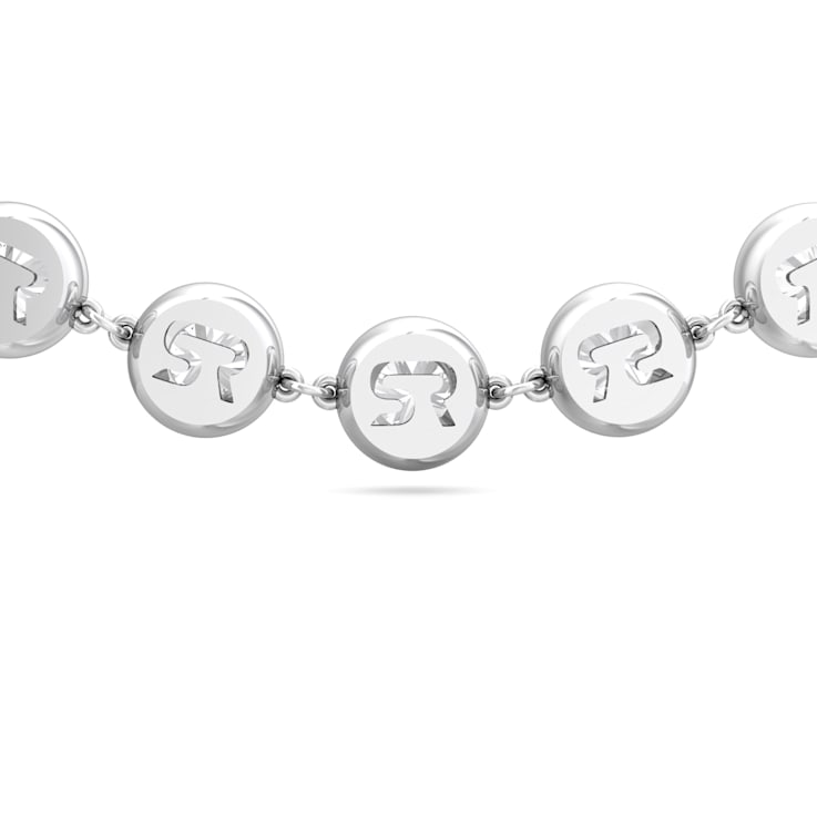 14K White Gold Opera Length Bezel Lab Grown Diamond 34 Inch Strand Necklace