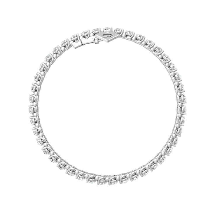 14K White Gold Lab Grown Diamond Tennis Bracelet
