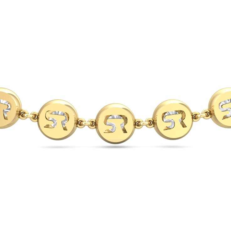 18K Yellow Gold Lab Grown Diamond by the Yard 15 Inch Necklace