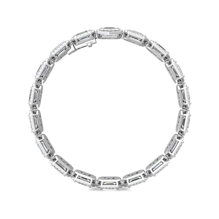 18K White Gold Lab Grown Diamond Bracelet