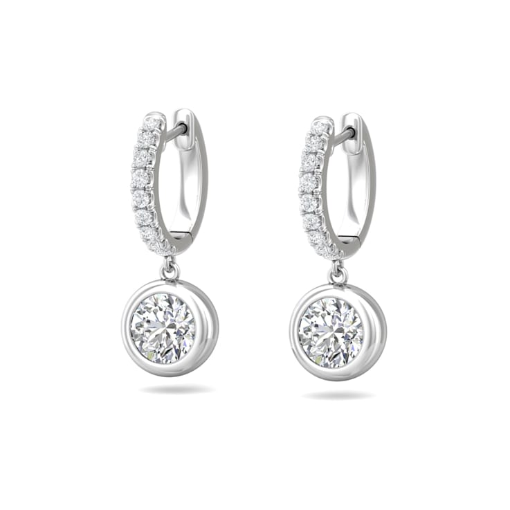 14K Gold Lab Grown Diamond Classic Drop Earrings 2.30ctw