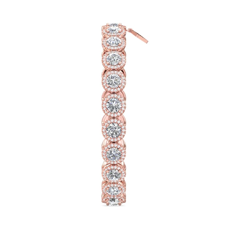 18K Rose Gold Lab Grown Diamond Bracelet