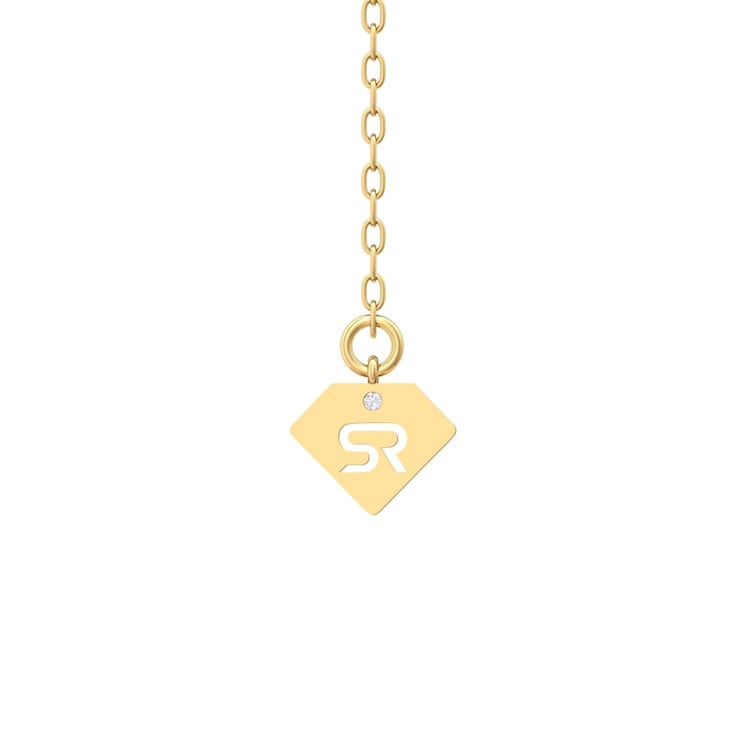 14K Yellow Gold 3 Row Layered Lab Grown Diamond by the Yard 16 Inch
Necklace With 2 Inch Extender