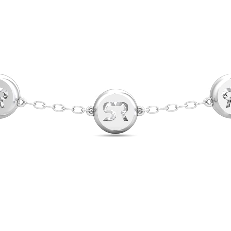 14K White Gold Lab Grown Diamond by the Yard 16 Inch Station Necklace
With 2 Inch Extender