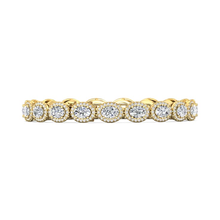18K Yellow Gold Lab Grown Diamond Bracelet