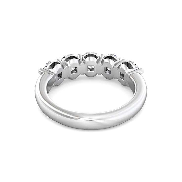 Lab Grown Diamond 5 Stone Shared Prong Band