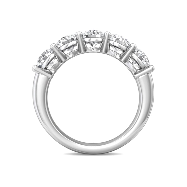 Lab Grown Diamond 5 Stone Shared Prong Band