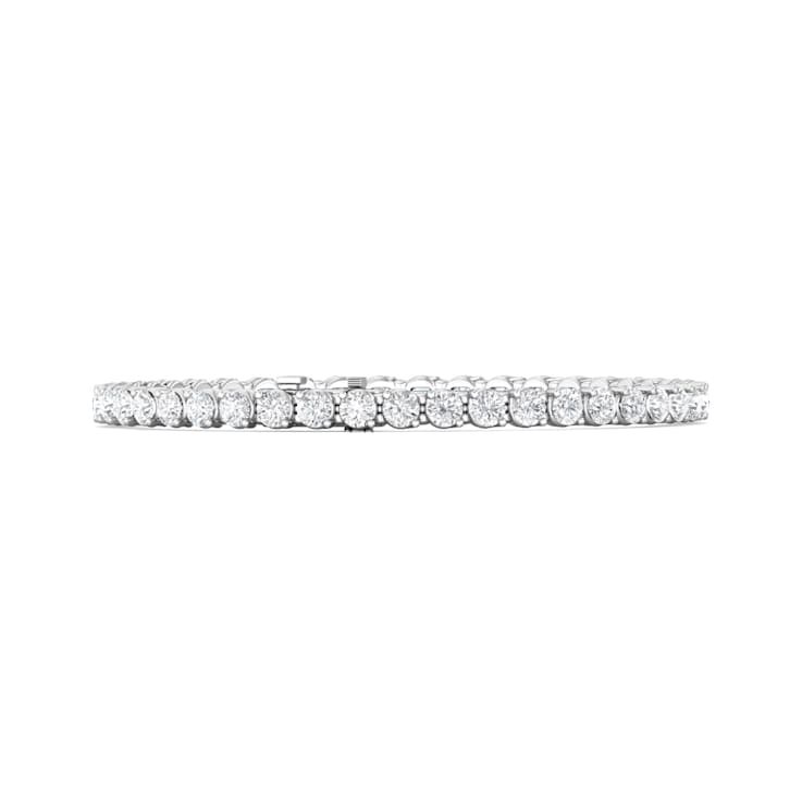 14K White Gold Lab Grown Diamond Tennis Bracelet