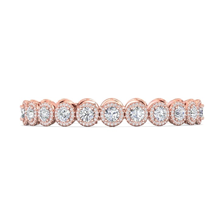 18K Rose Gold Lab Grown Diamond Bracelet