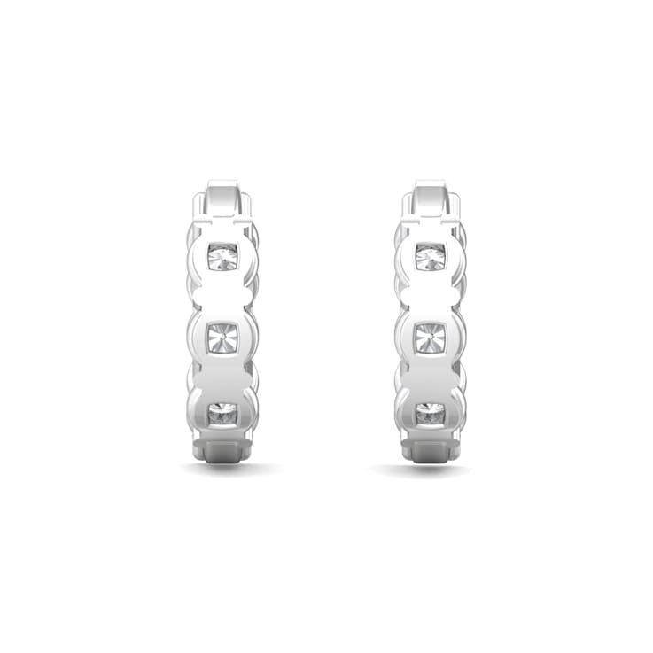 14K Gold Lab Grown Diamond Classic Hoop Earrings 4.15ctw