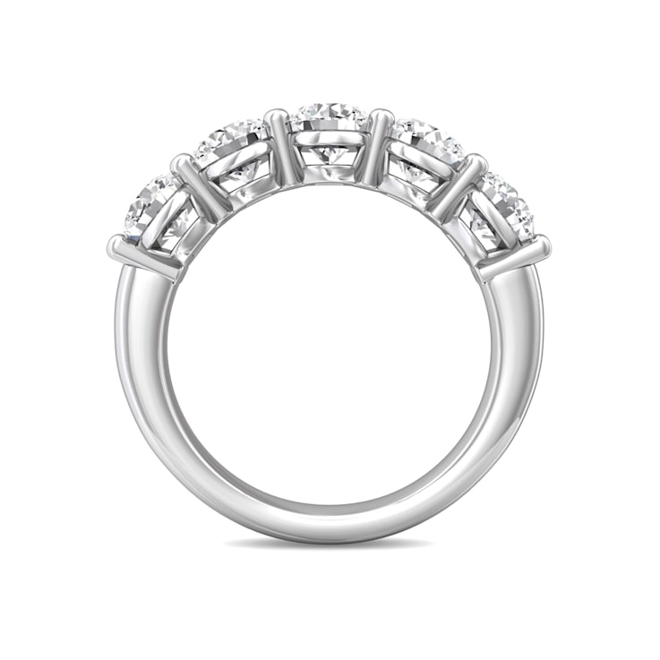 Lab Grown Diamond 5 Stone Shared Prong Band