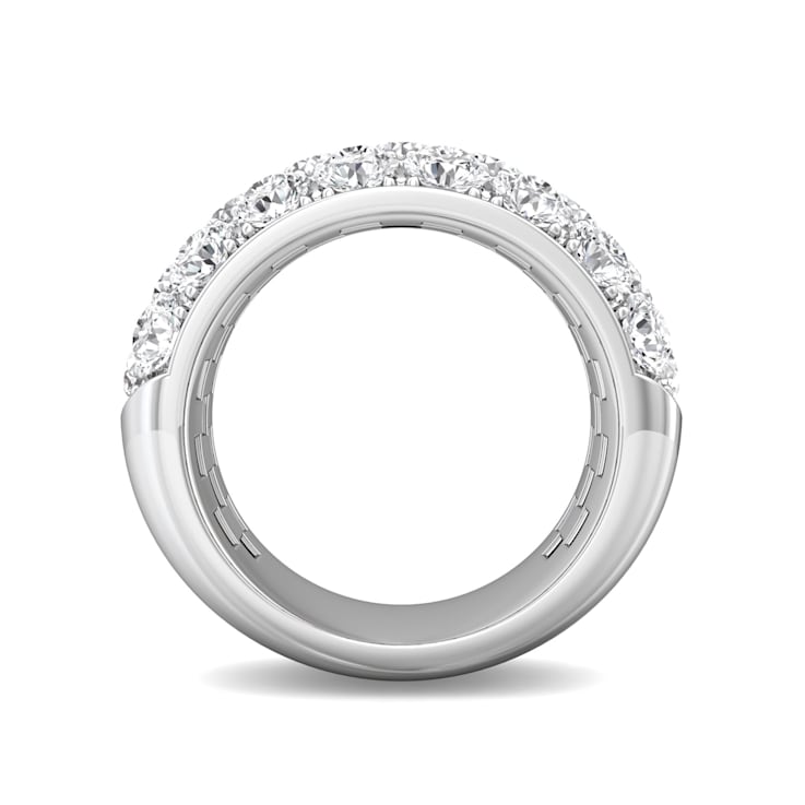 3 Row Lab Grown Diamond Bombay Pavé Band