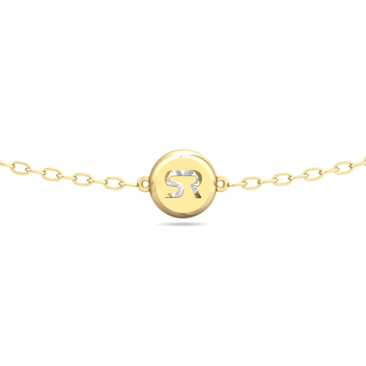 14K Yellow Gold 5 Stone Lab Grown Diamond by the Yard 18 Inch Station
Necklace With 2 Inch Extender