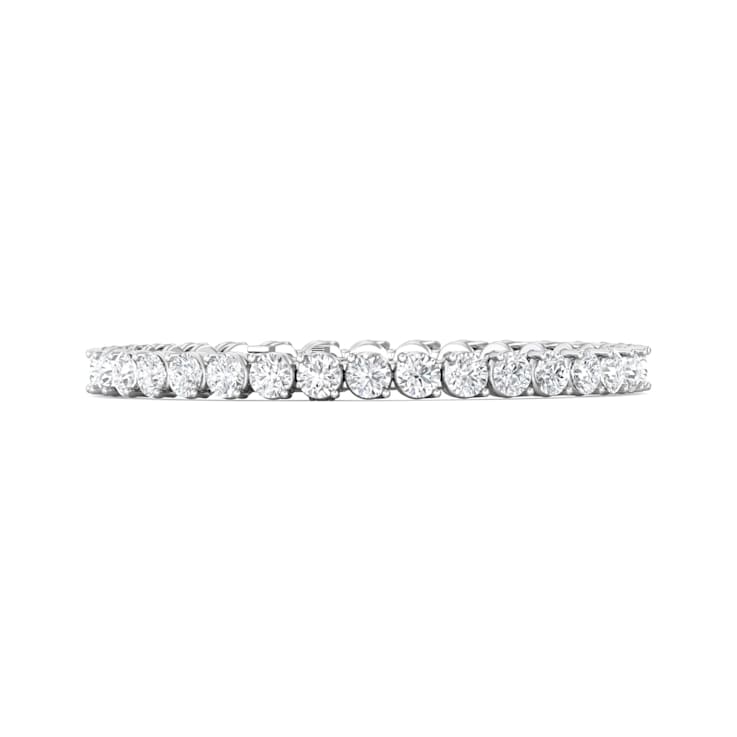 18K White Gold Lab Grown Diamond Tennis Bracelet