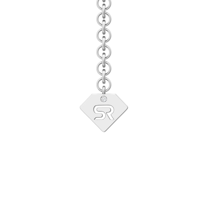 18K Yellow Gold Pear Shape Diamond Cross Pendant