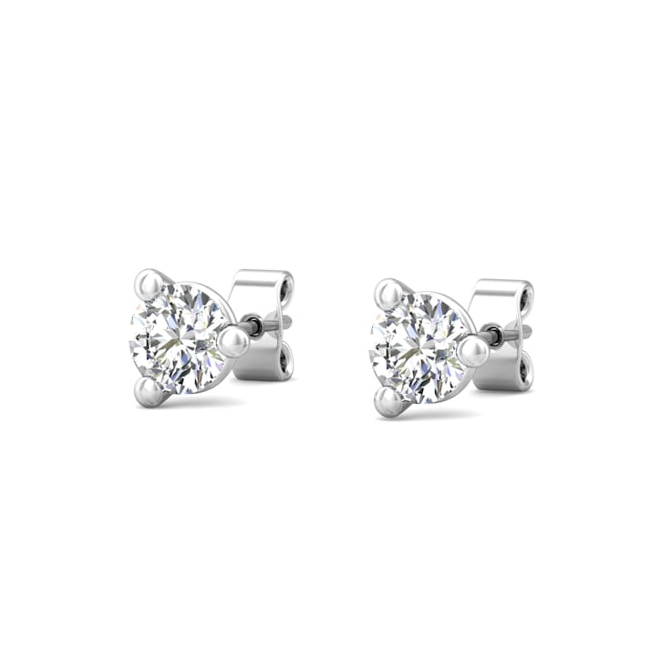 14K Gold Lab Grown Diamond Stud Earrings