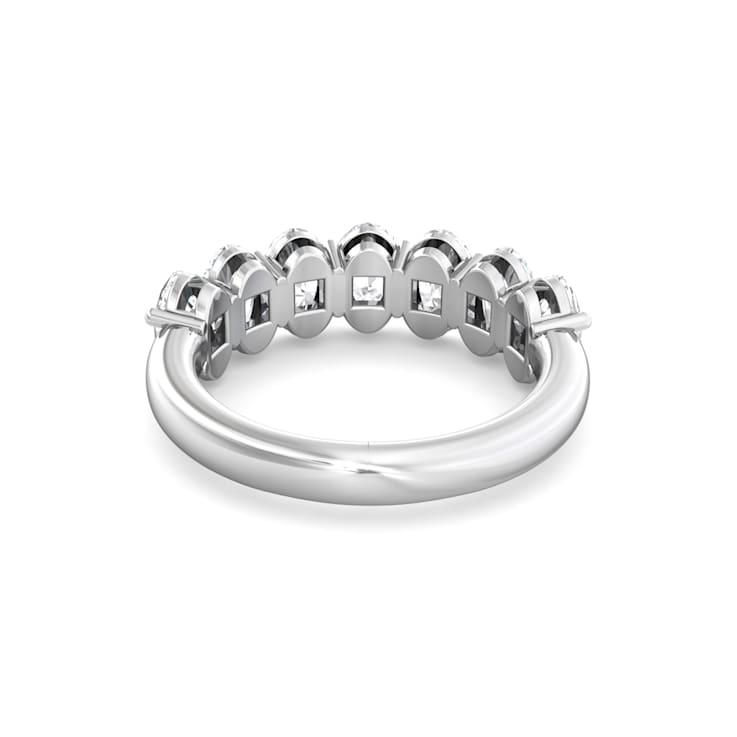Platinum Oval Lab Grown Diamond Band
