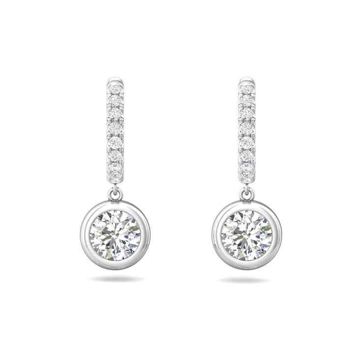 14K Gold Lab Grown Diamond Classic Drop Earrings 2.30ctw