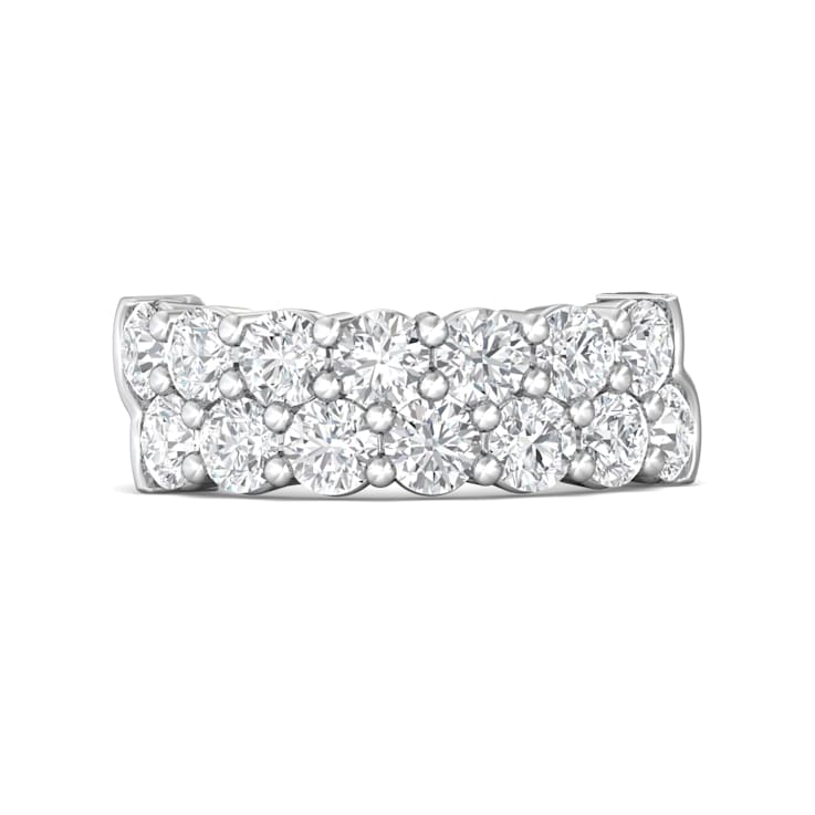 2 Row Shared Prong Lab Grown Diamond Band