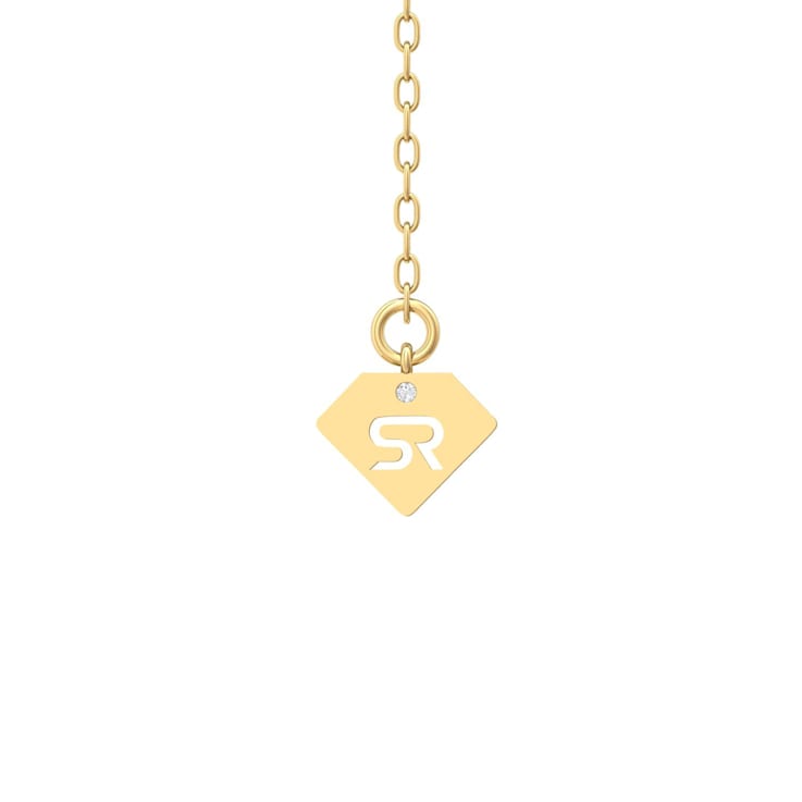 14K Yellow Gold Lab Grown Diamond by the Yard 17 Inch Necklace With 2
Inch Extender