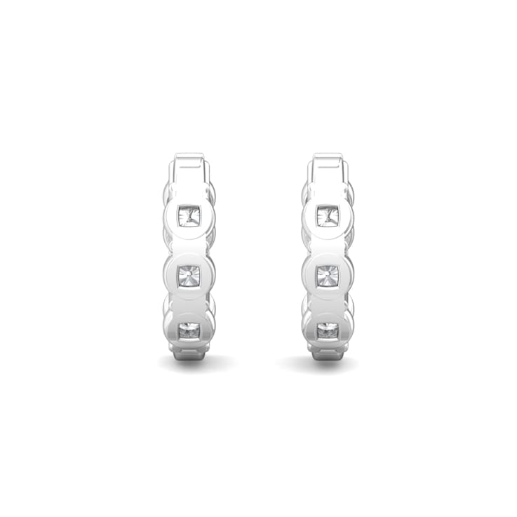 14K Gold Lab Grown Diamond Classic Hoop Earrings 2.90ctw