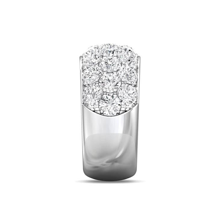 3 Row Lab Grown Diamond Bombay Pavé Band