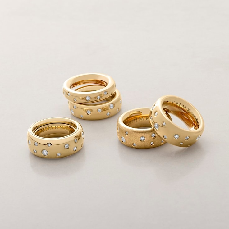 18kt Brio ring in white gold with .044ct of diamonds
