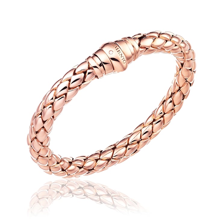 Chimento 18k Bracelet Stretch Classic in rose gold with diamond accent 131RQA