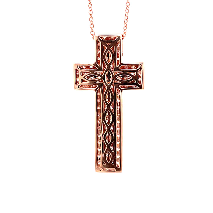 14KT Rose Gold 1.45 CTTW Diamond Pendant