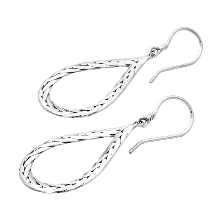Artisan Balinese Sterling Silver Drop Earrings