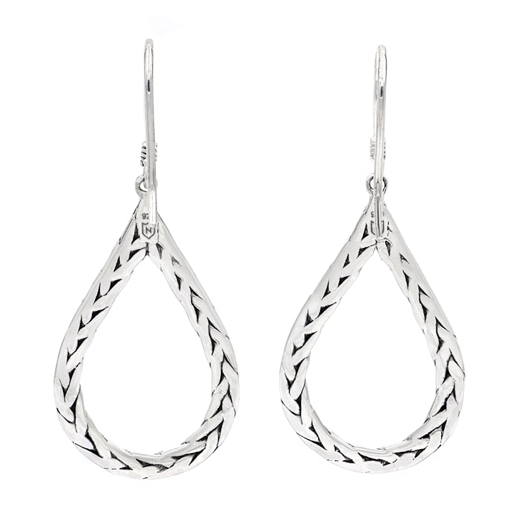 Artisan Balinese Sterling Silver Drop Earrings