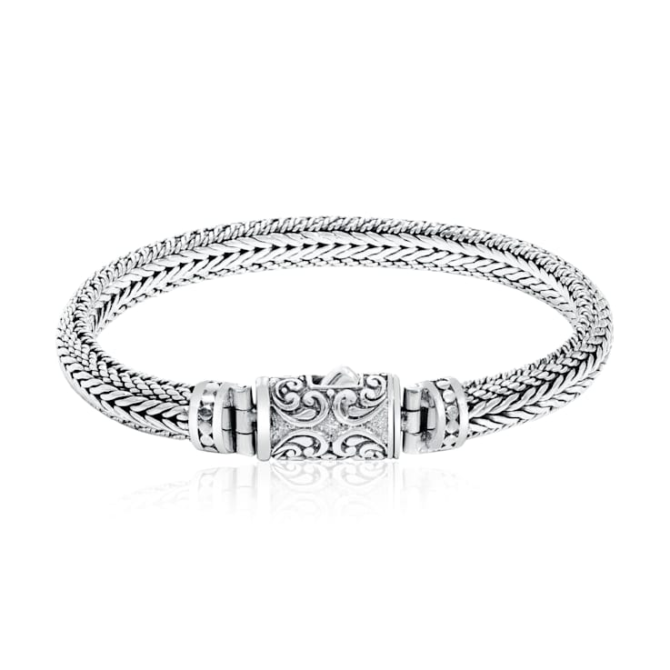 Balinese Artisan 925 Sterling Silver Bracelet - 15PBDA