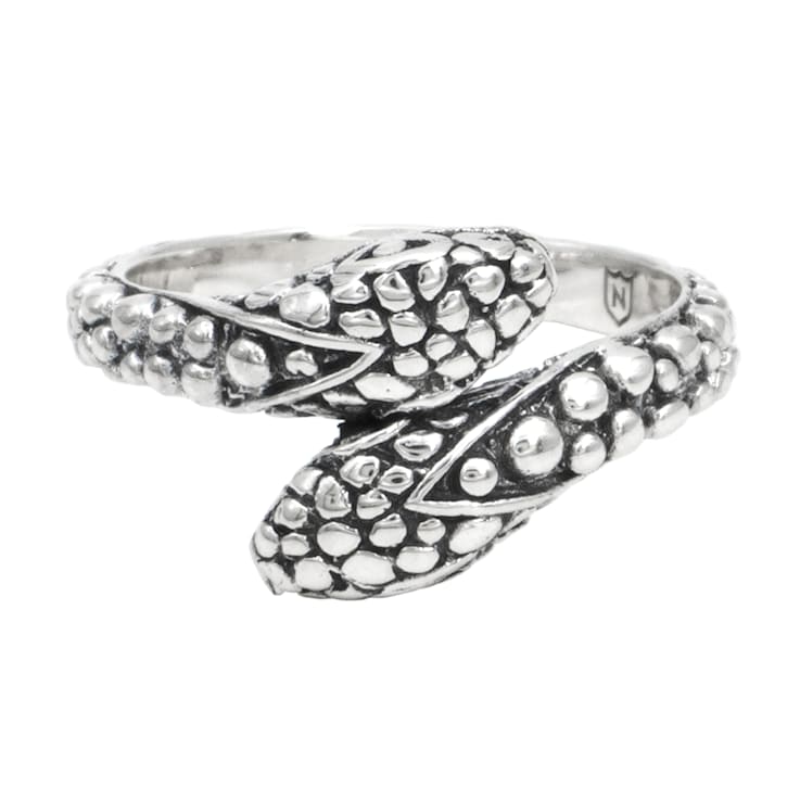 Artisan Balinese Sterling Silver Snake Ring