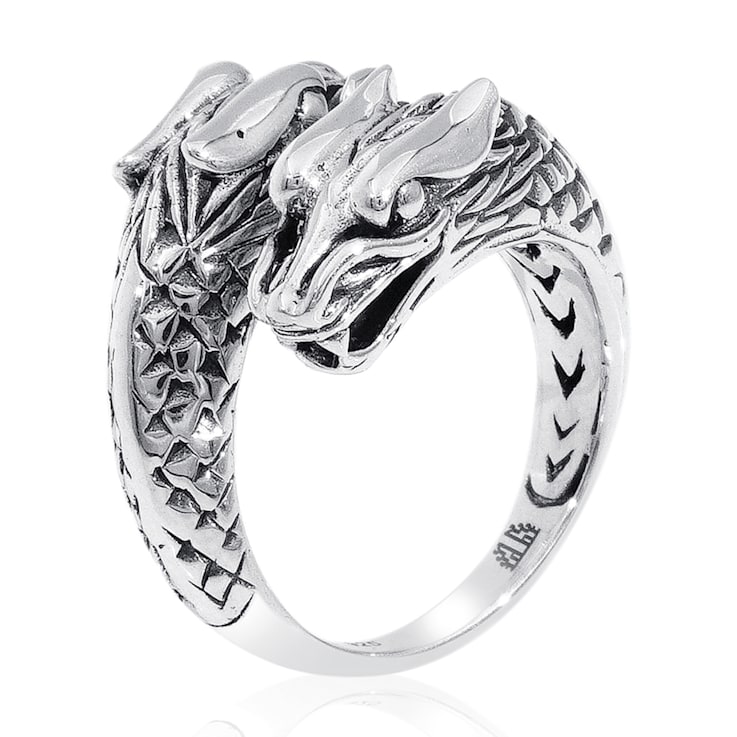 Balinese Artisan 925 Sterling Silver Dragon Ring