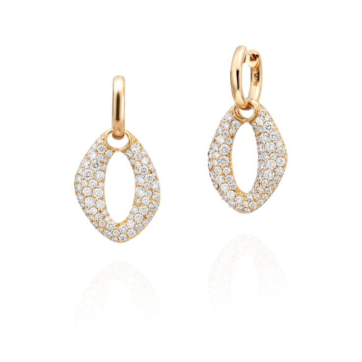Gumuchian 18kt Yellow Gold and Diamond Gallet Earrings