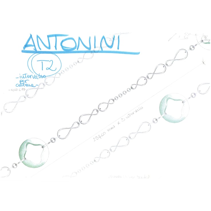 Anniversary100 solid gold mixed link necklace with two rounds elements
in yellow gold 18k