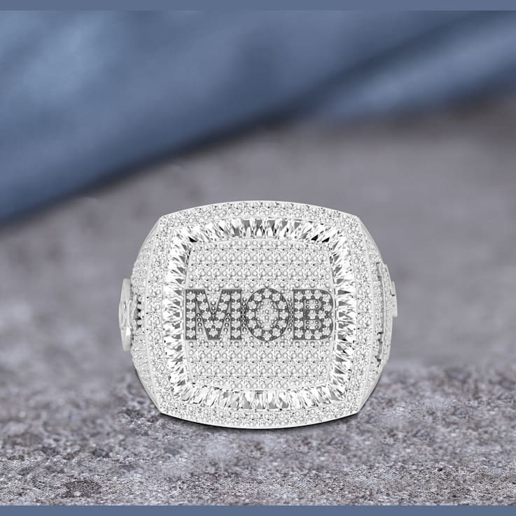 Dazzlingrock Collection Mixed Shapes White Diamond "MOB" Ring
4.40ctw in 18K White Gold