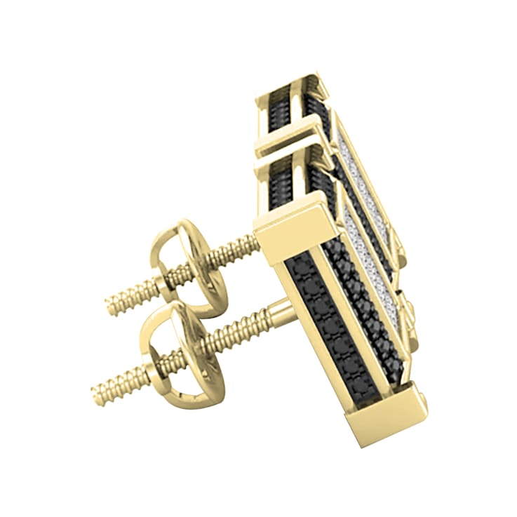 Dazzlingrock Collection 0.12ctw White Diamond Stud Earrings in 10K
Yellow Gold in Screw Back