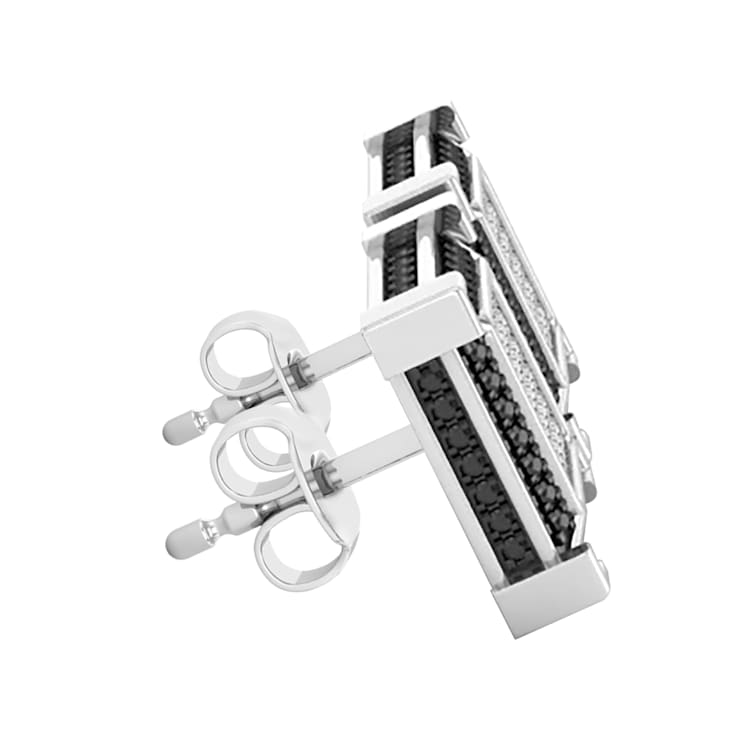 Dazzlingrock Collection 0.12ctw White Diamond Stud Earrings in 18K White
Gold in Push Back