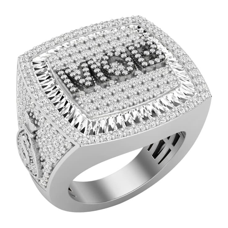 Dazzlingrock Collection Mixed Shapes White Diamond "MOB" Ring
4.40ctw in 18K White Gold